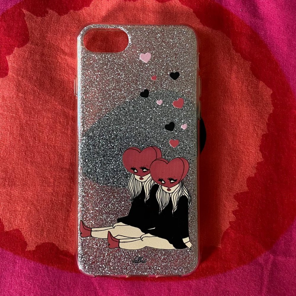 ♡ Valfre Heart Heads Glitter Phone Case ♡